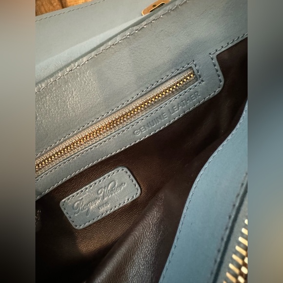 Roger Vivier Metro Handbag in Blue Python - Picture 9 of 12